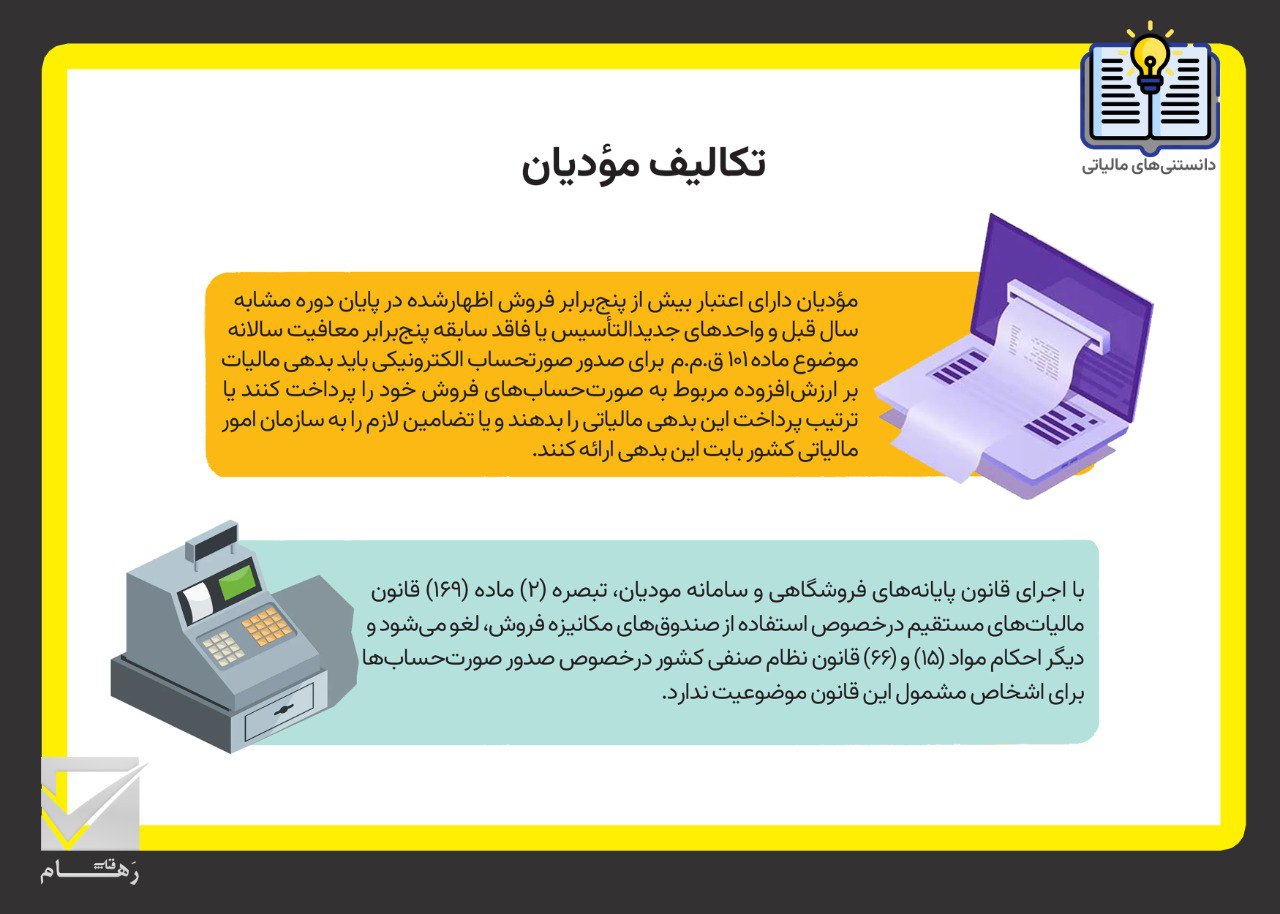 آشنایی با تکالیف مؤدیان مشمول مالیات بر ارزش‌افزوده – بخش اول